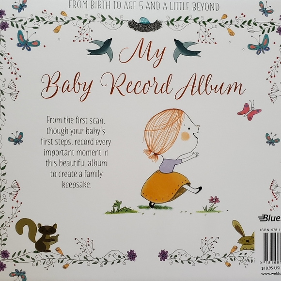 Adorable Baby Keepsake Book - "My Baby Record Album", NEW - Picture 2 of 12